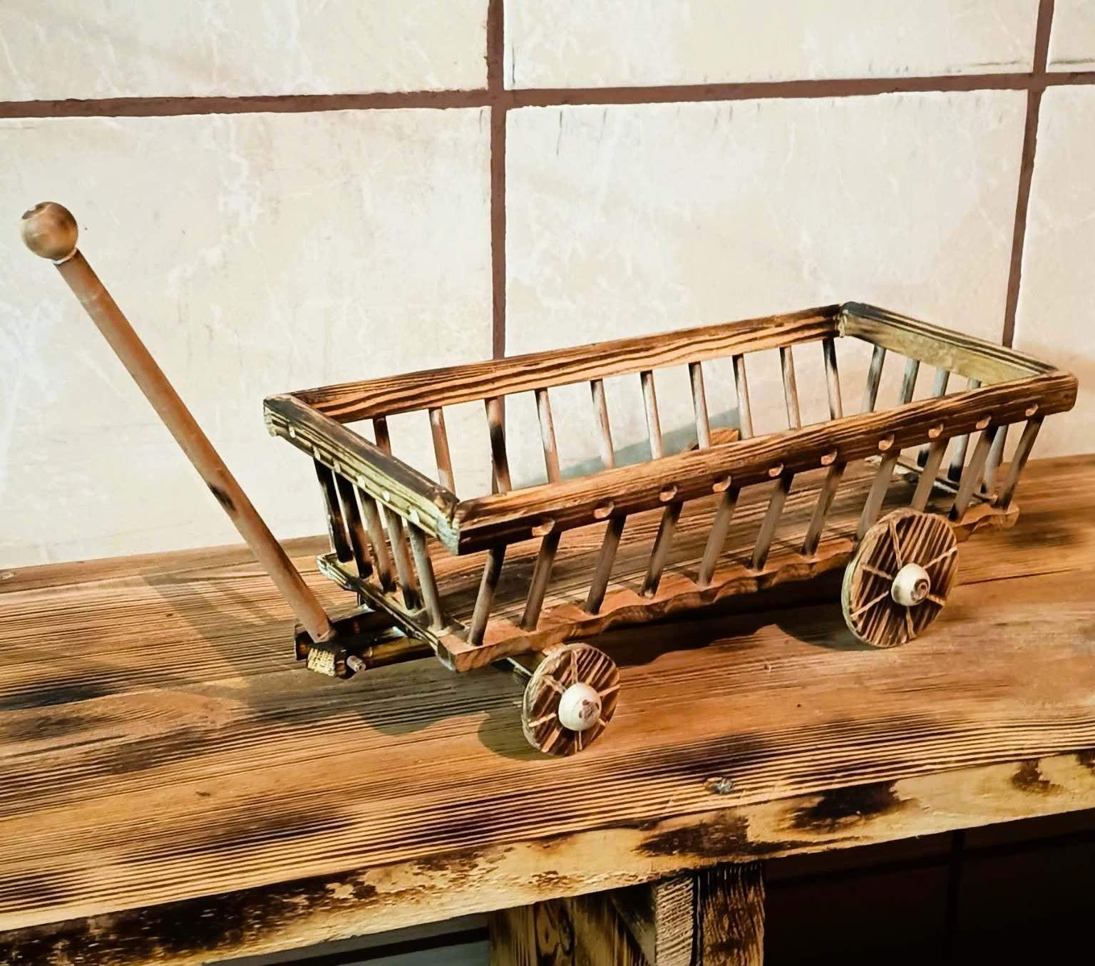 Drewniany wóz #RZD016