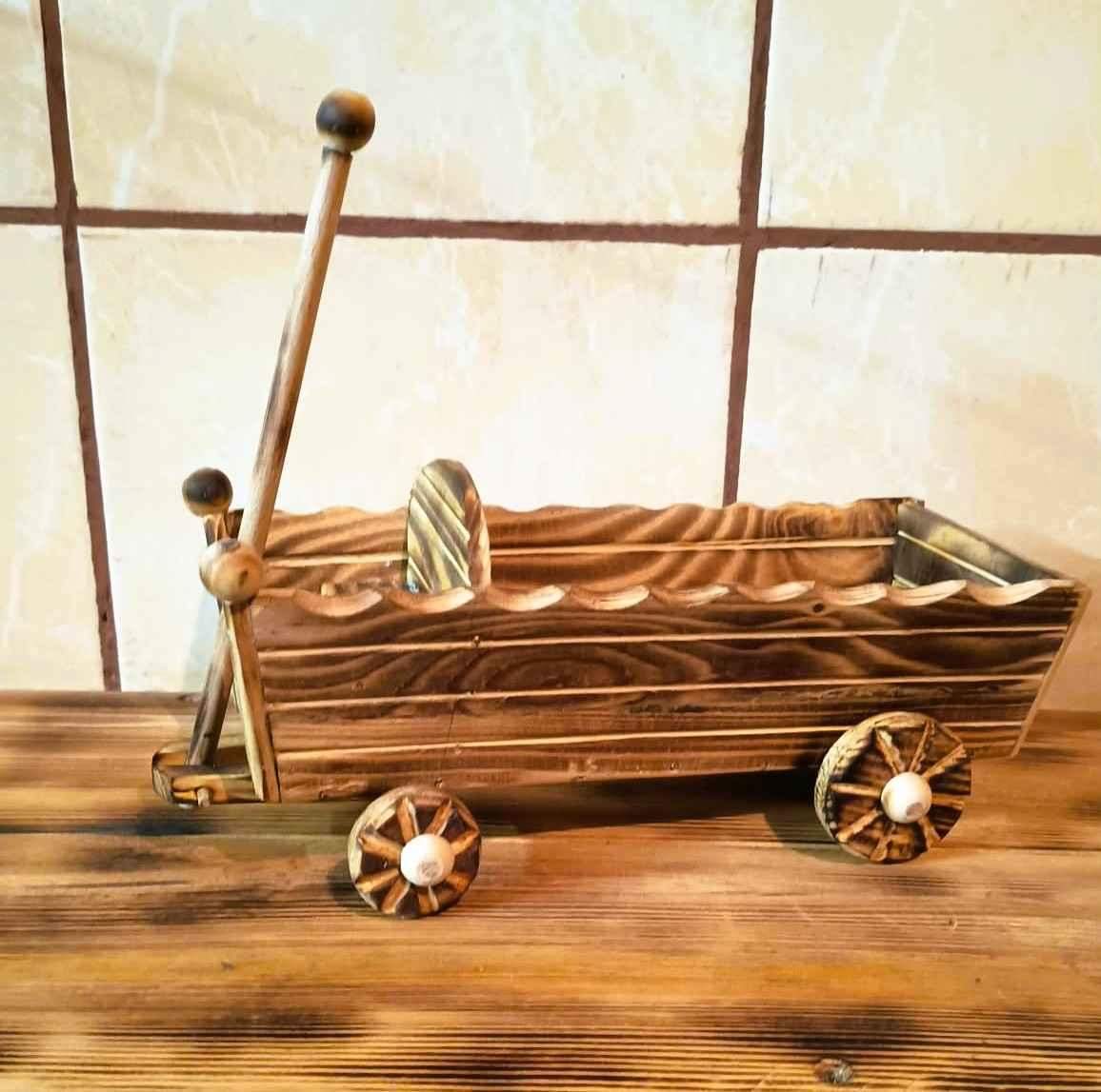 Drewniany wóz #RZD017