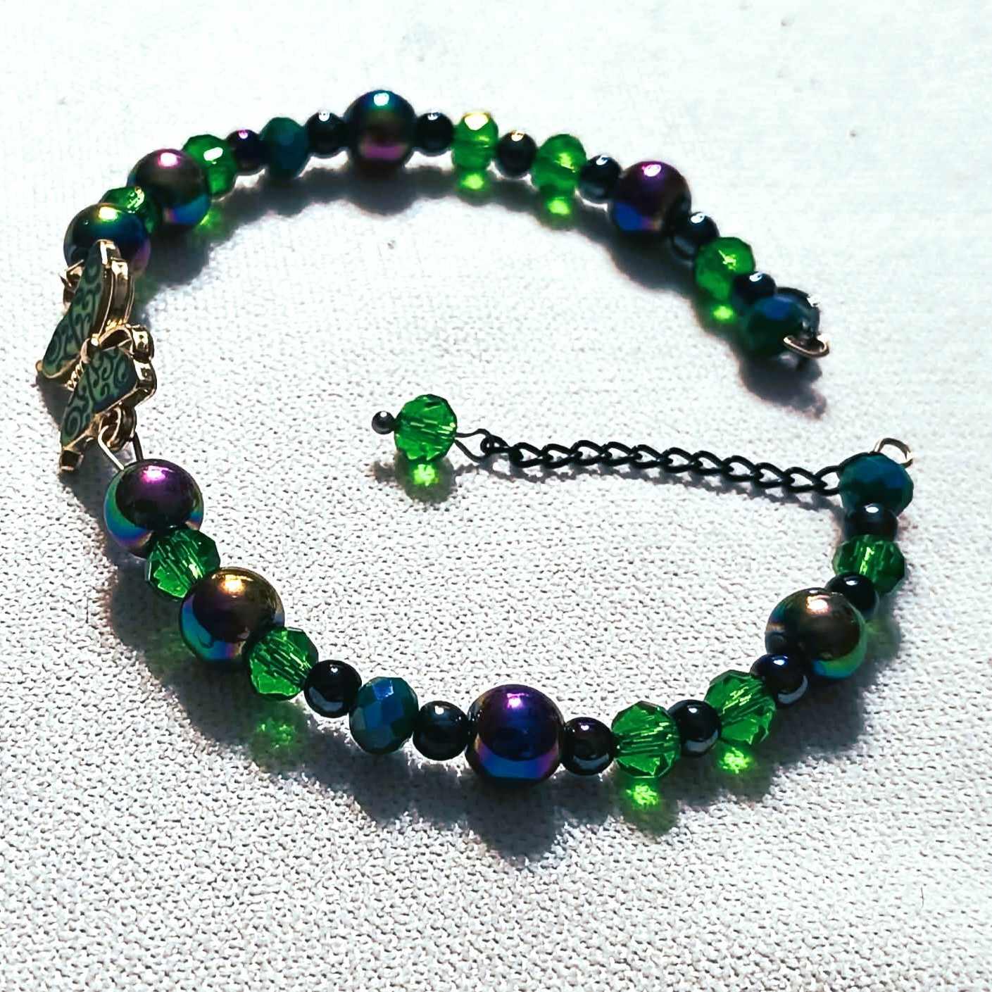 Bransoletka Zielony Motyl / Green Butterfly Bracelet BRH#035 5