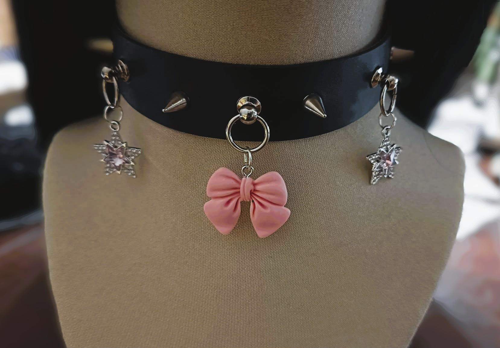 Gotycki choker z zawieszkami  #0021