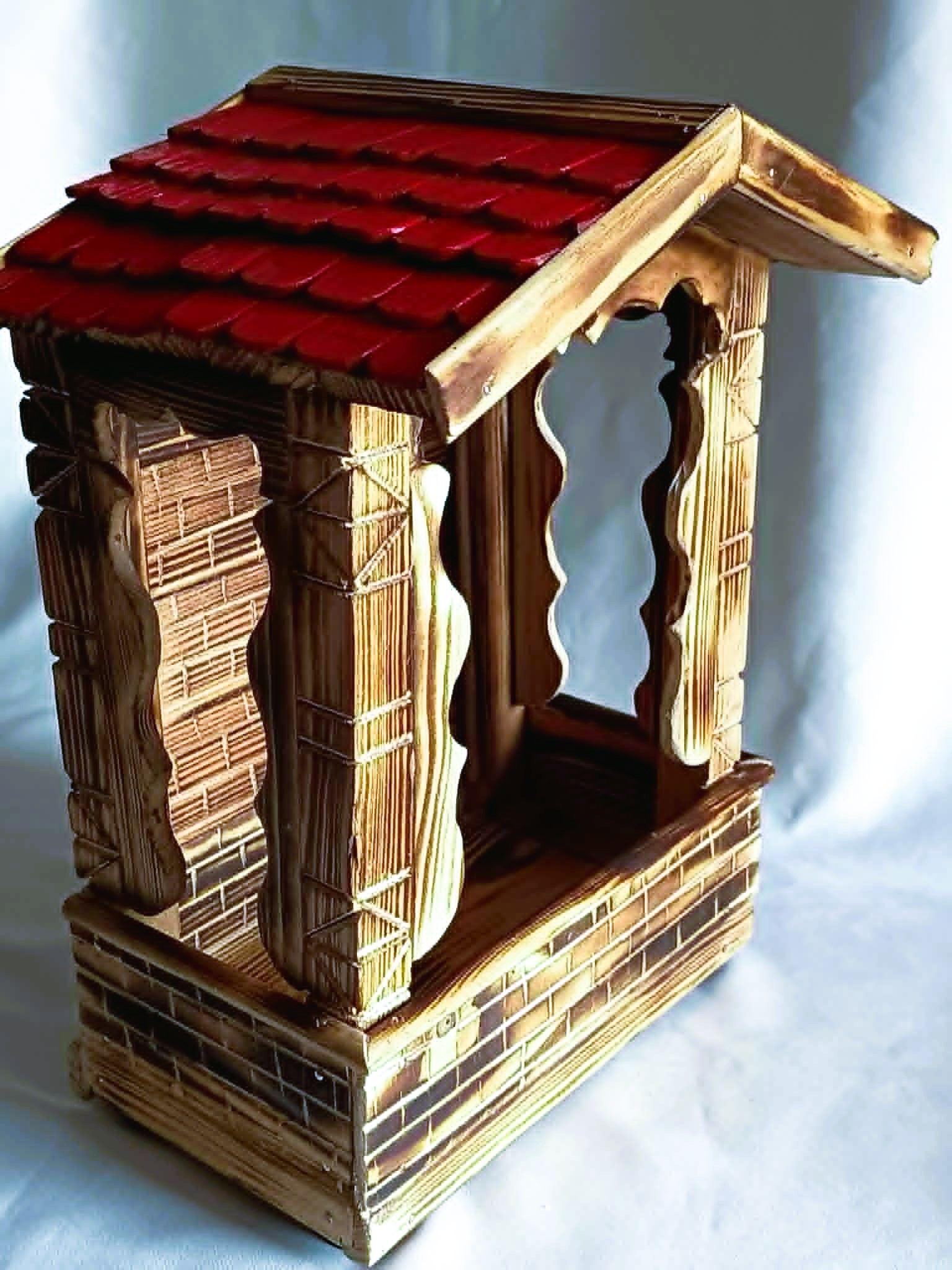 Rustykalna kapliczka z drewna #9 / Rustic wooden shrine #9 6