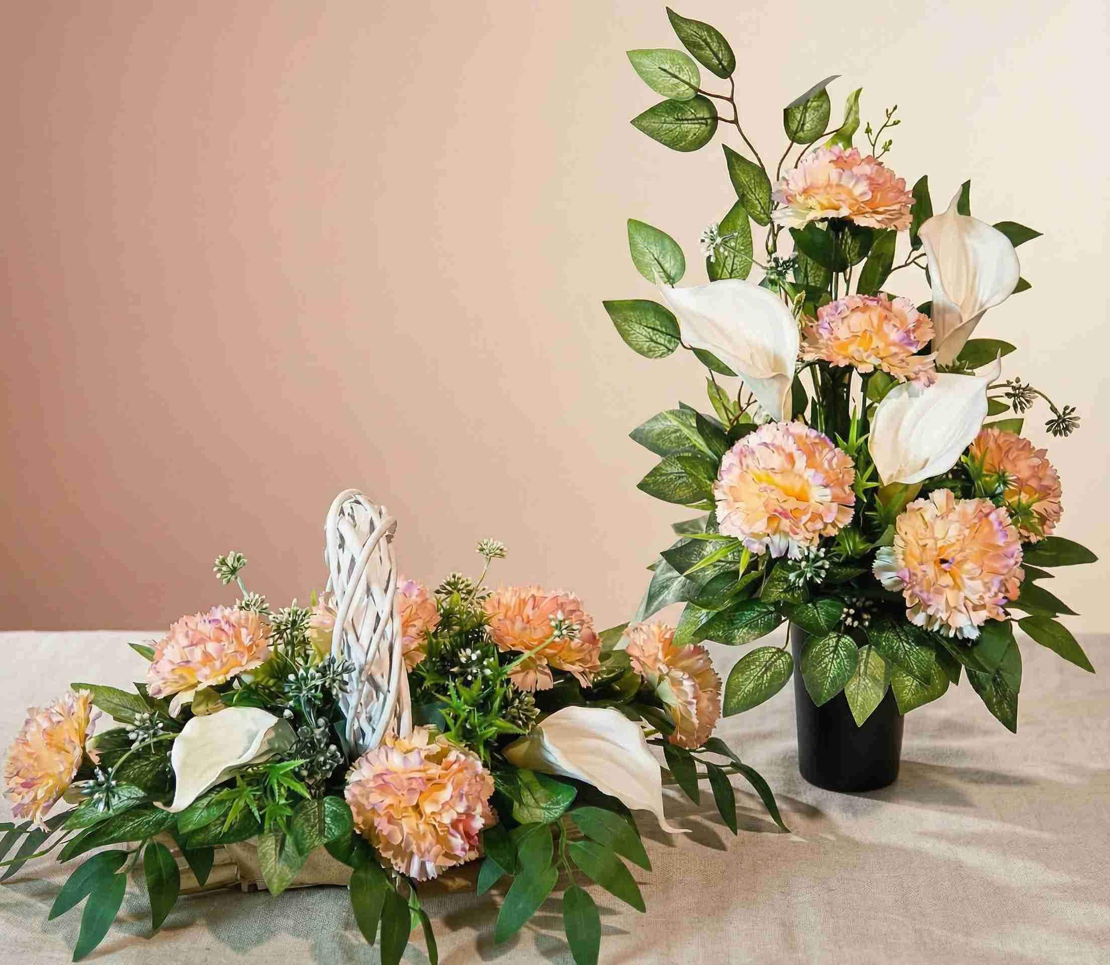 Komplet nagrobny w pastelowych kolorach  #KNG003